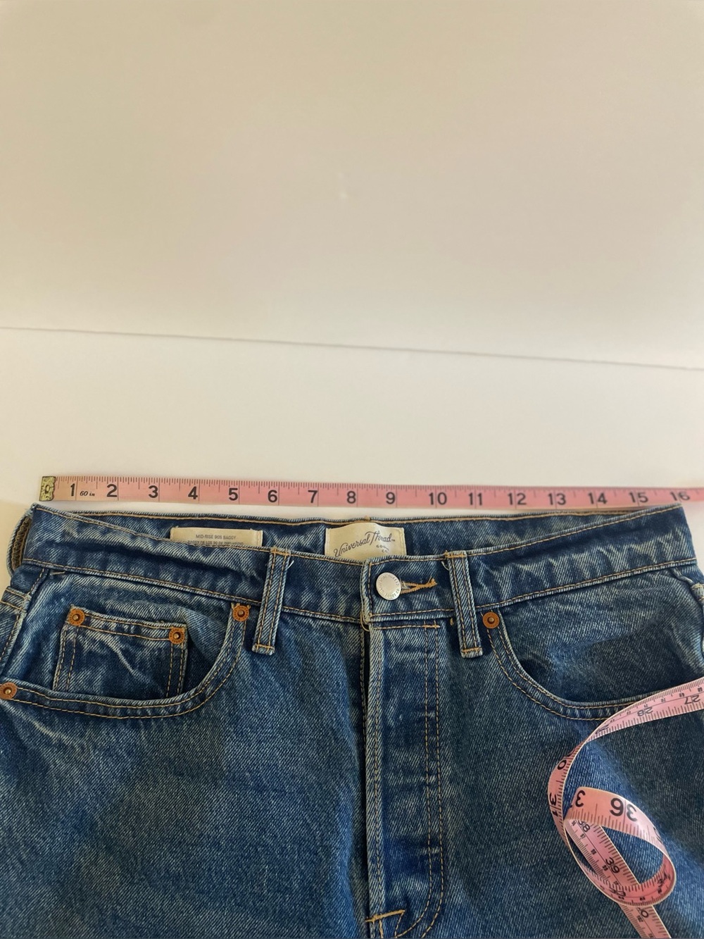 Mid Rise 90’s Baggy cuffed women’s jeans SZ 6 - Picture 8 of 9